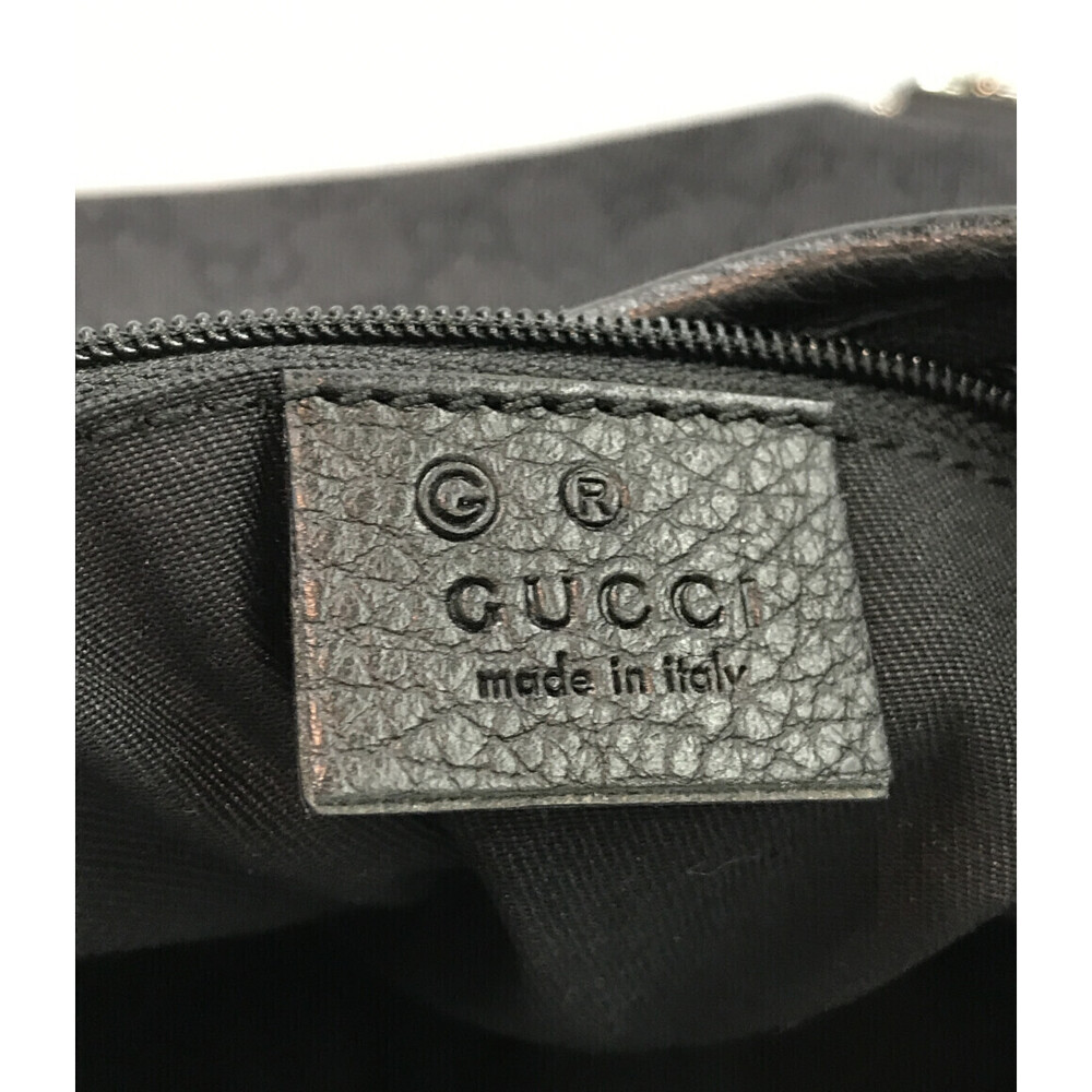 Gucci Abbey Ring Hobo bag black GG monogram canvas leather - Picture 4 of 6
